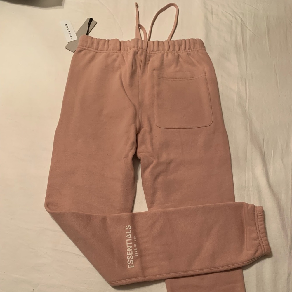 PacSun Fear Of God Essentials Jogger Blush Pink - Picture 4 of 5
